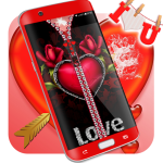 Valentines day zipper locker